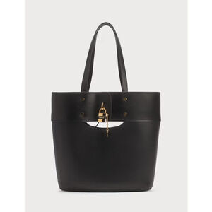 NWT Chloe Aby 100% Cow Leather Large Tote Handbag Black
